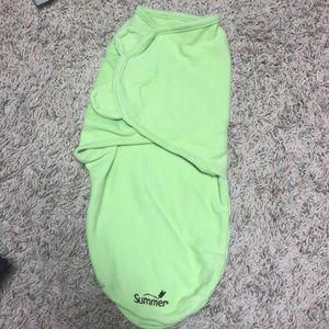 Newborn swaddle green